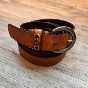 Rolfs Genuine Leather Belt Size 34 Brown Classic Casual Dress Belt USA Vintage